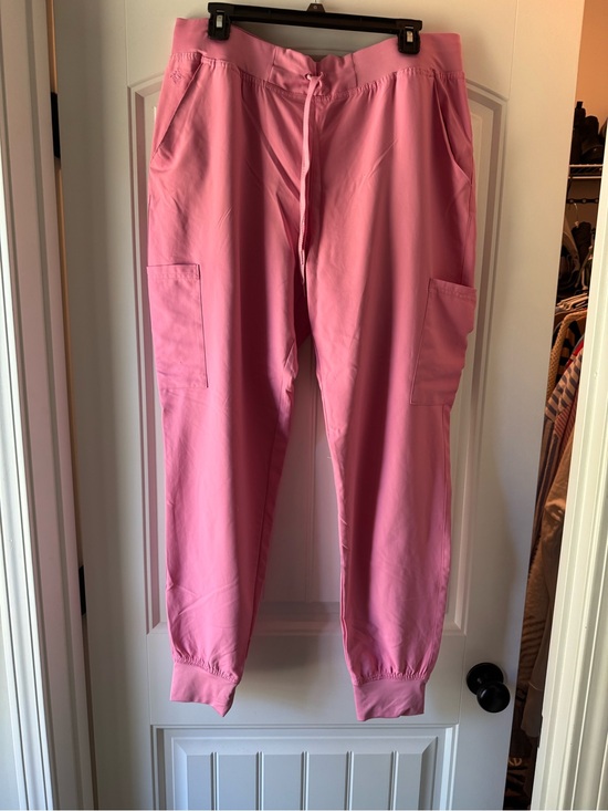 Med Couture Pants - Med couture scrub joggers taffy pink